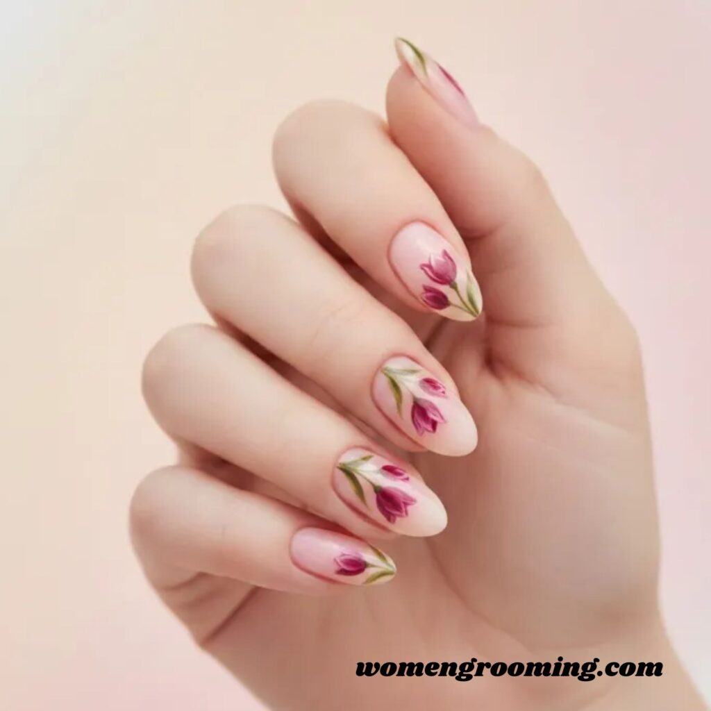 Tulip Accent Nails