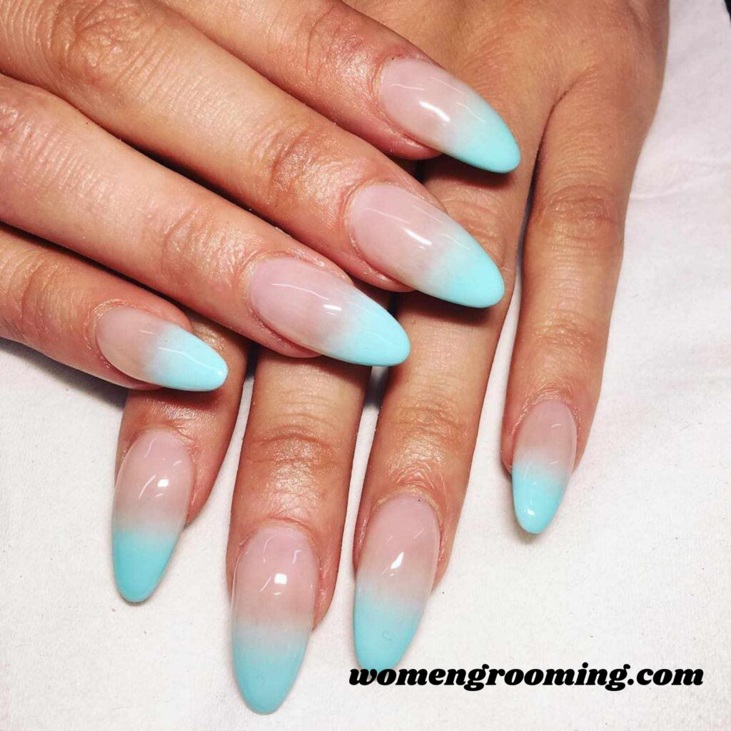V-Shape Icy Blue Tips