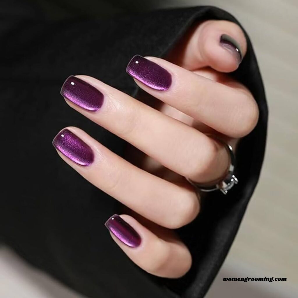Velvet Purple Nails