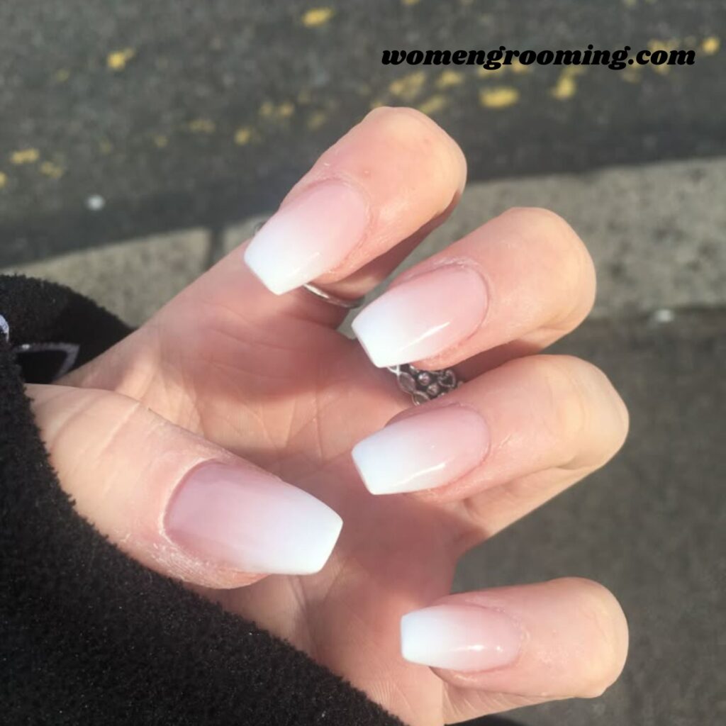 White Airbrush French Tips