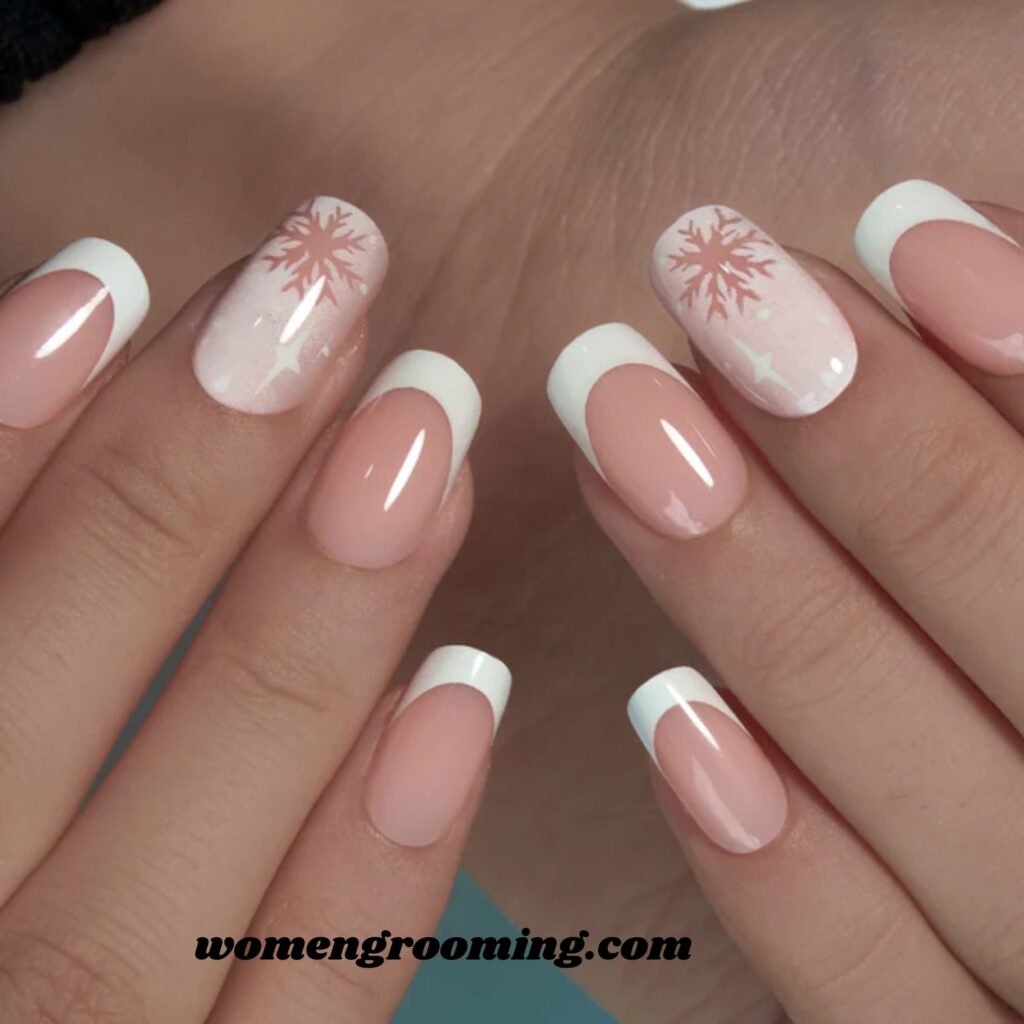 Winter Nude Gloss Nails