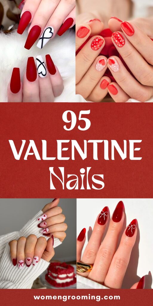 valentines nails