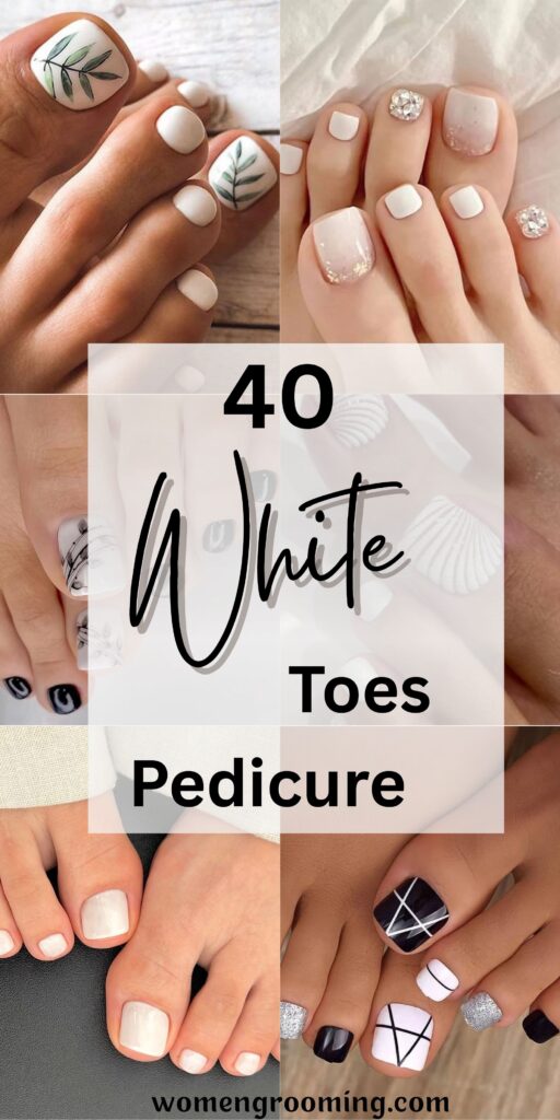 white Toes pedicure
