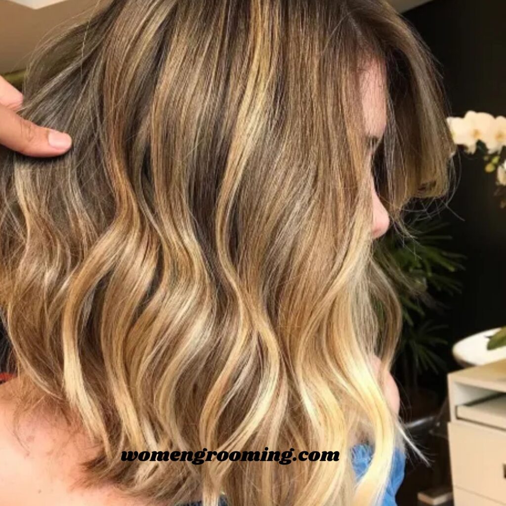 Golden Brunette Highlights