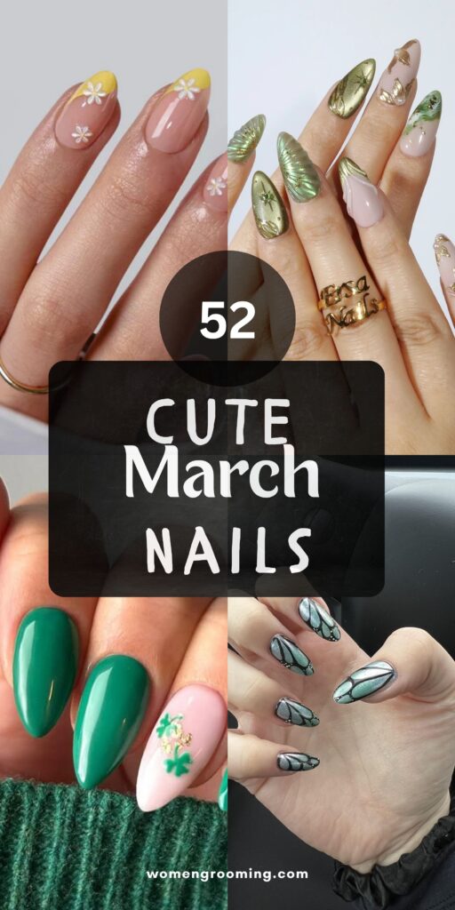 cute march nails