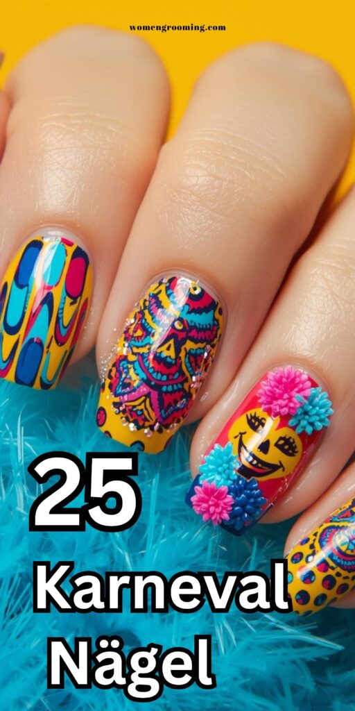 karneval nägel