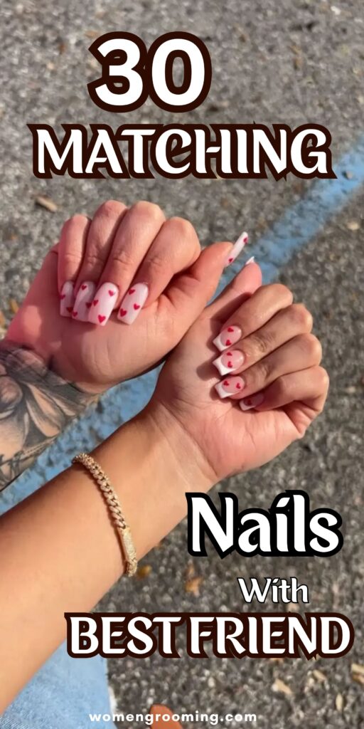 matching nails with best friend