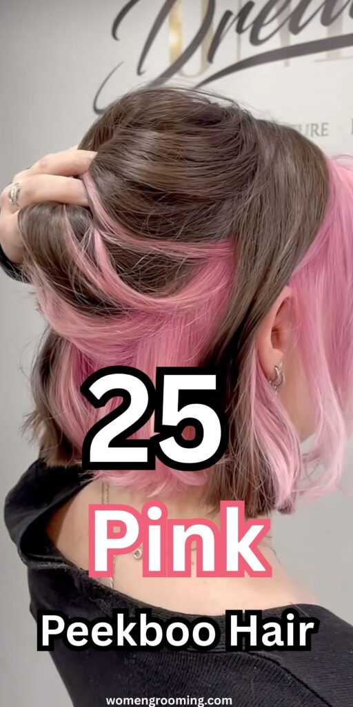pink peekaboo hair