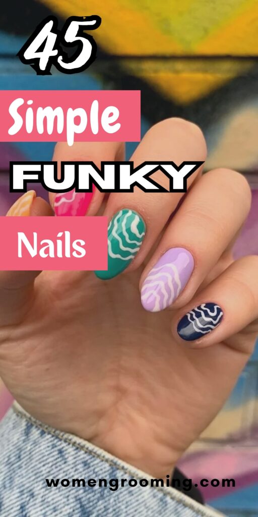simple funky nails
