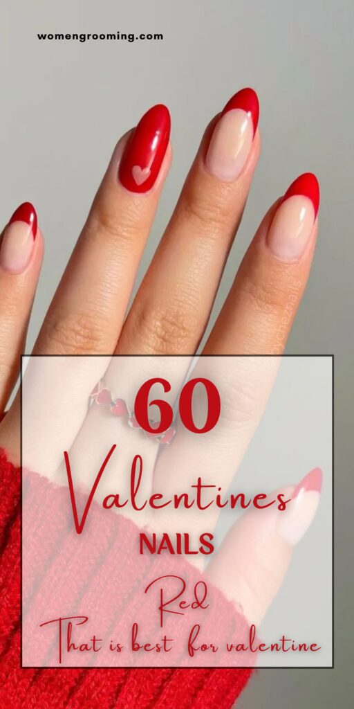 valentine red nails (1)