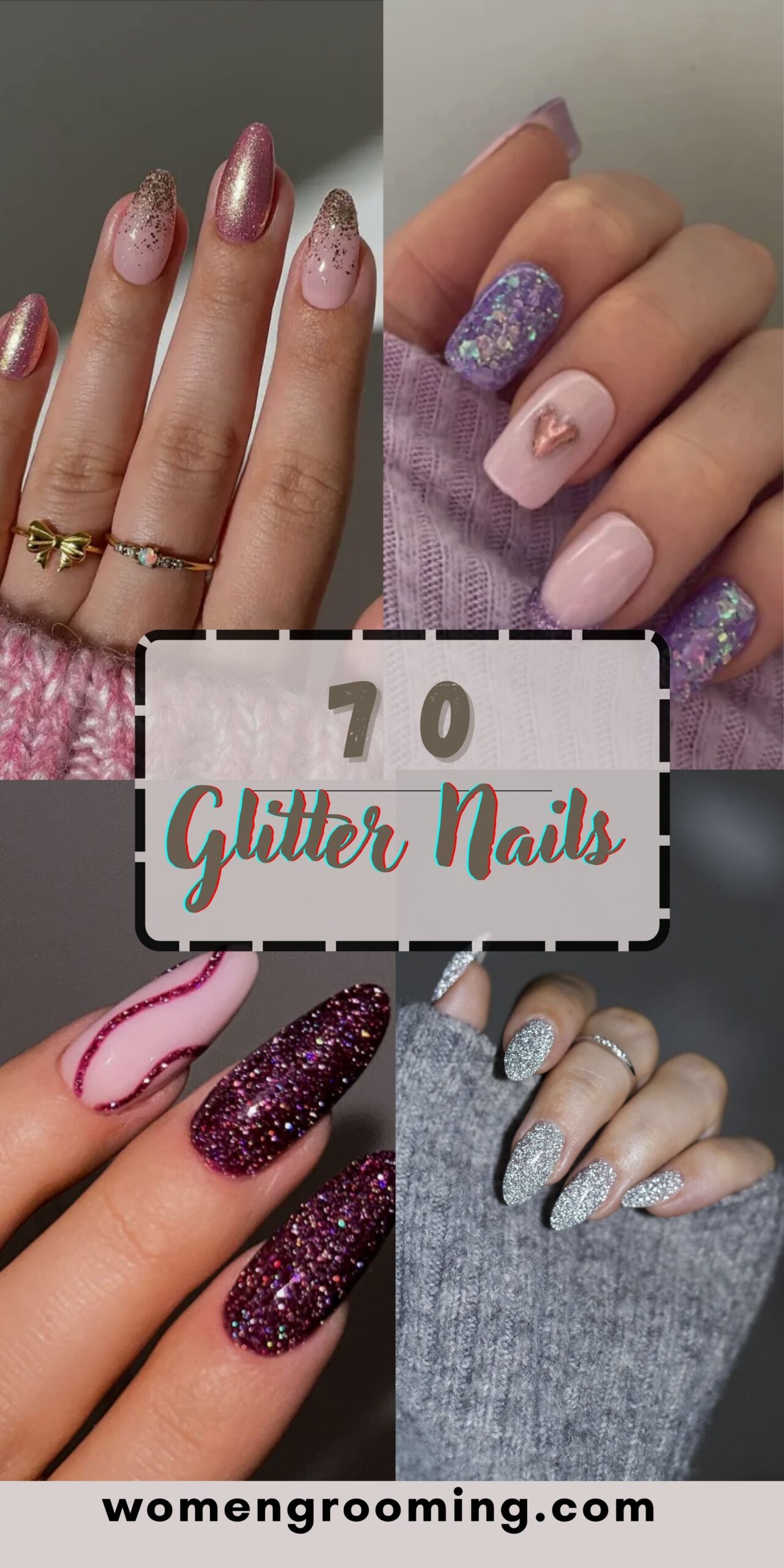 70 Glitter Nails That Sparkle Like Never Before