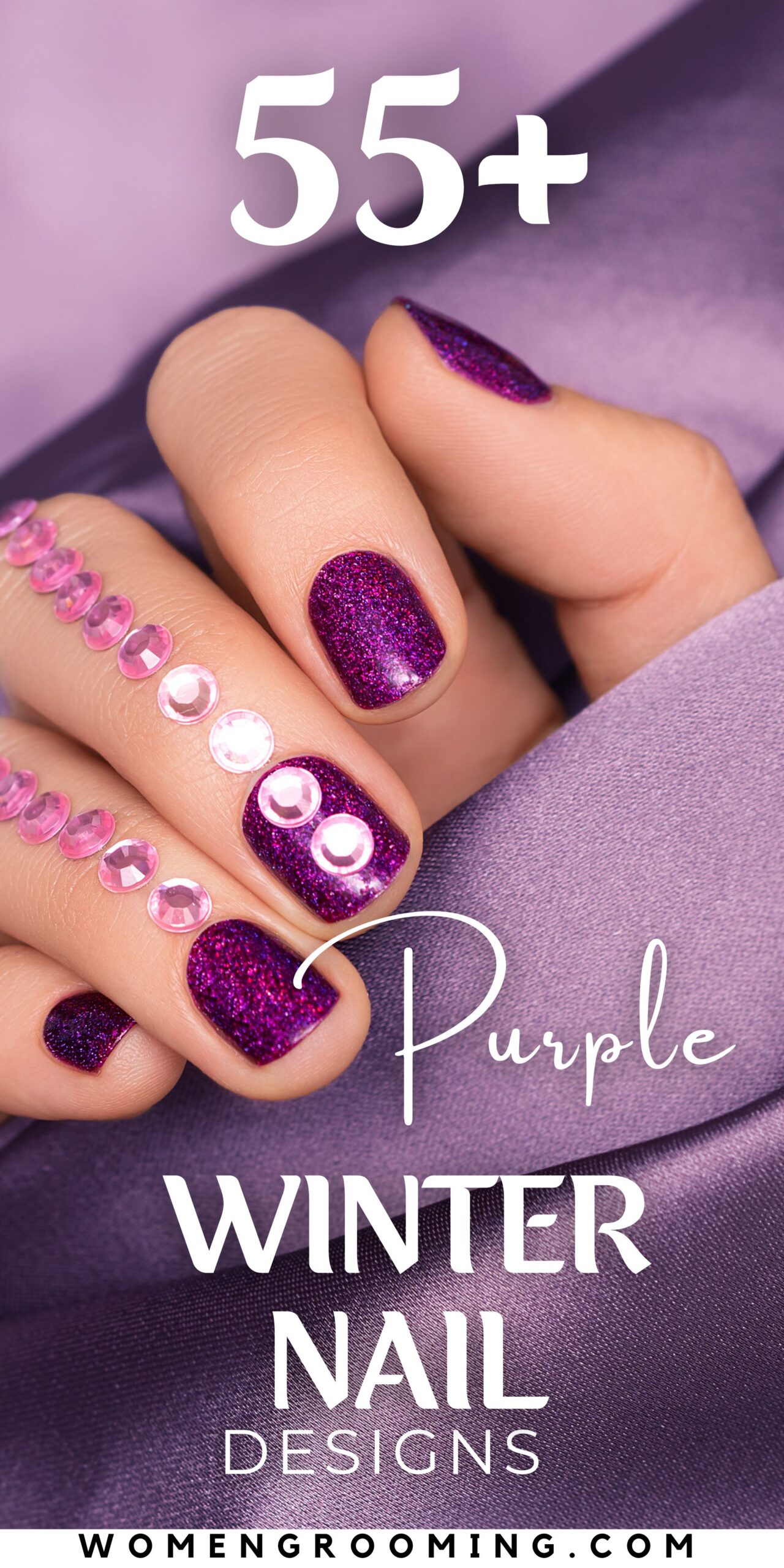 55+ Purple Winter Nail Designs That Are Elegant, Trendy & Perfect for Cold Season