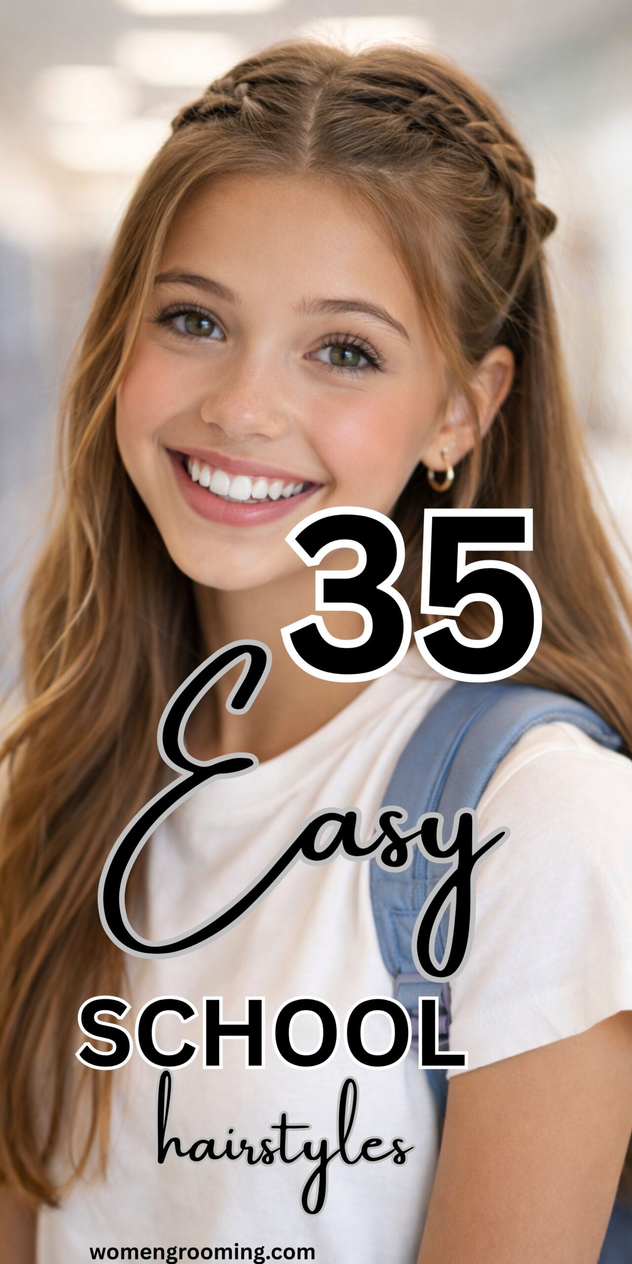 35 Easy School Hairstyles That Are Cute & Quick