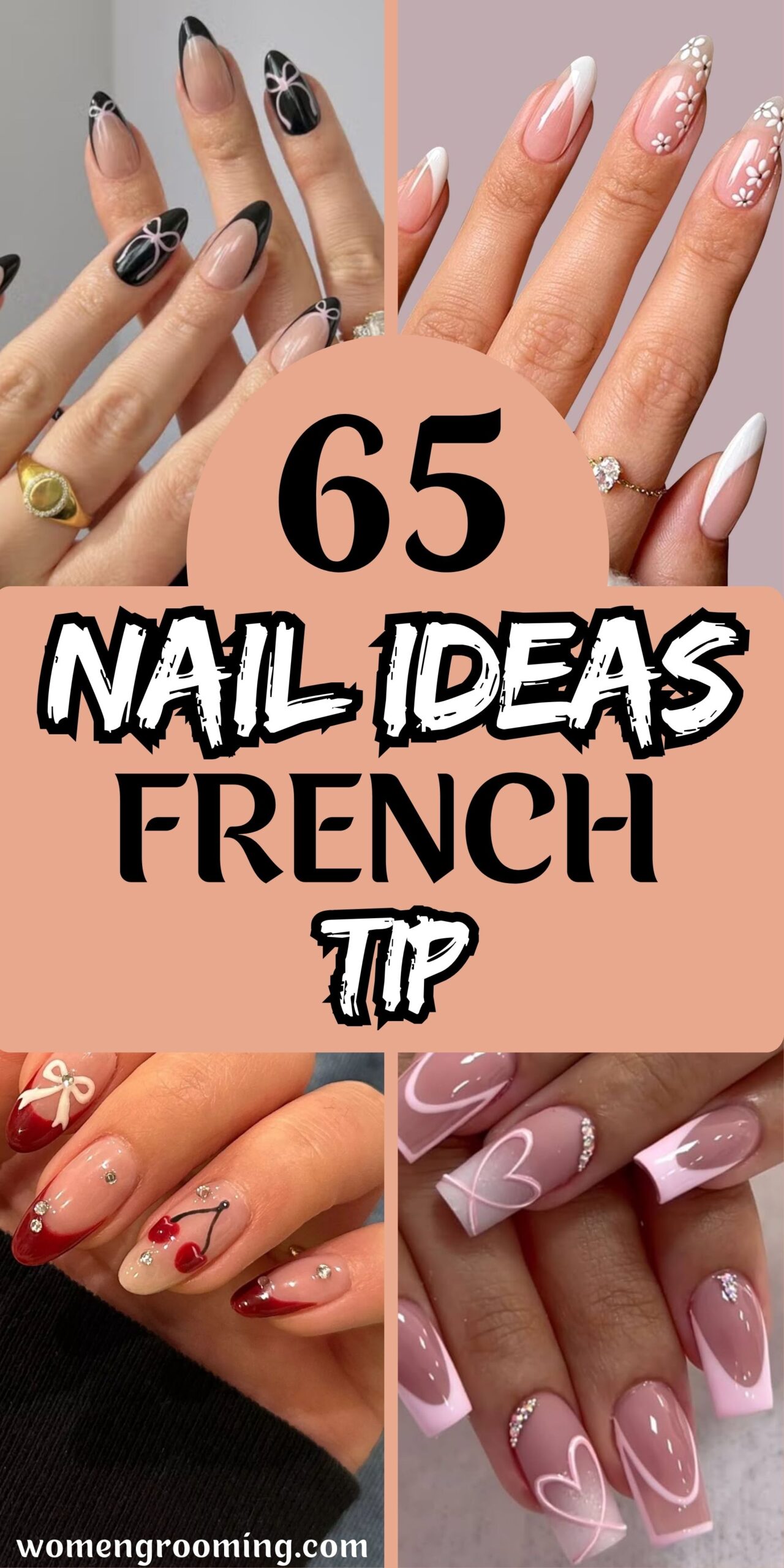 65 Nail Ideas French Tip That Look Classy & Trendy