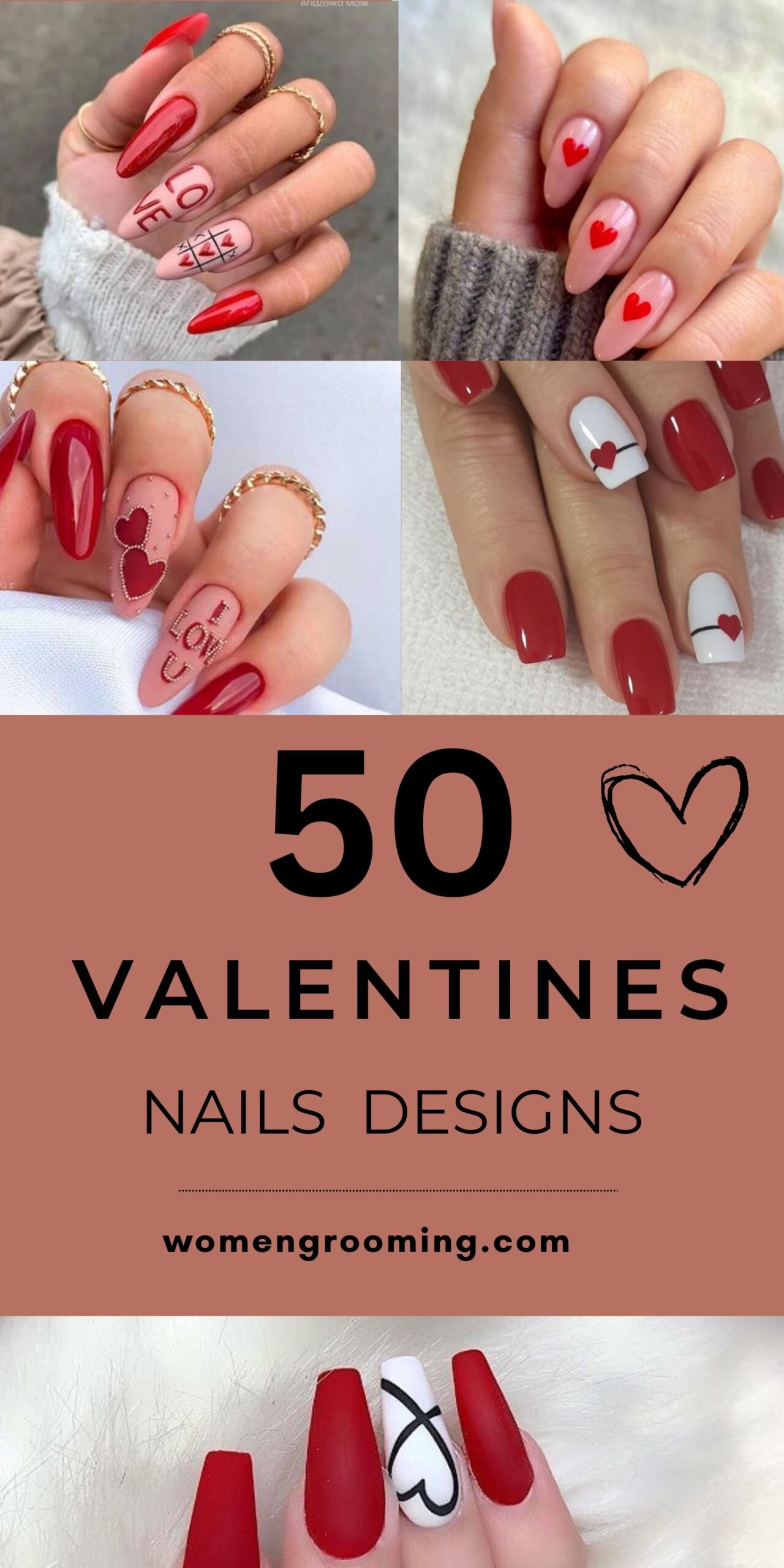 50 Valentine’s Nails Designs That Look Cute & Romantic