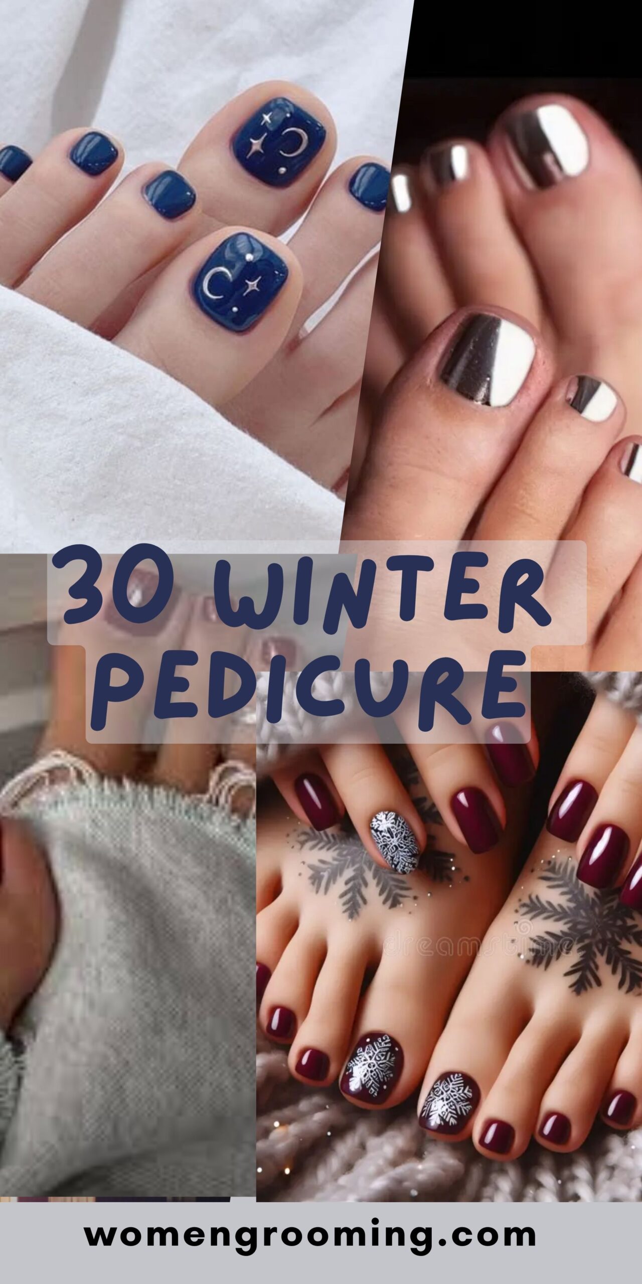 30 Winter Pedicure Ideas You’ll Love This Season