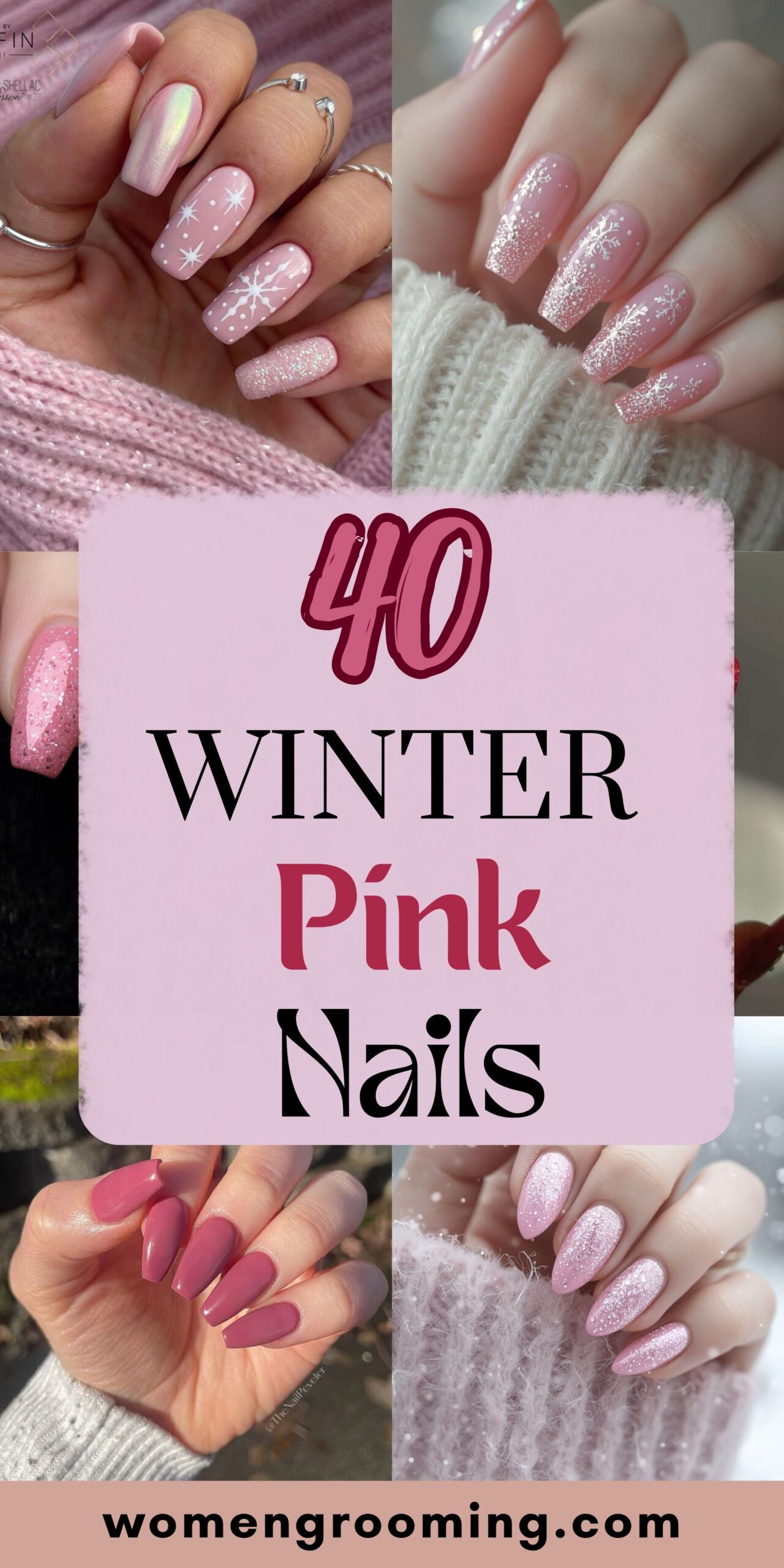 45 Winter Pink Nails That Look Soft & Stunning