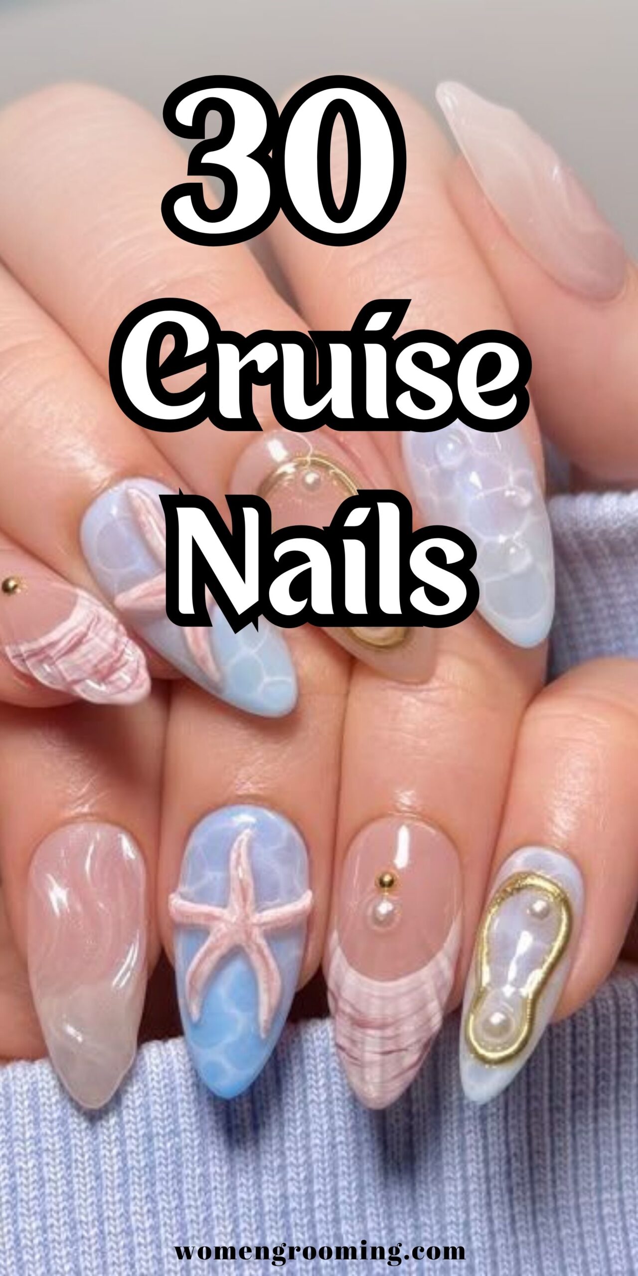 30 Cruise Nails That Are Chic, Fun & Vacation-Ready 🚢💅✨