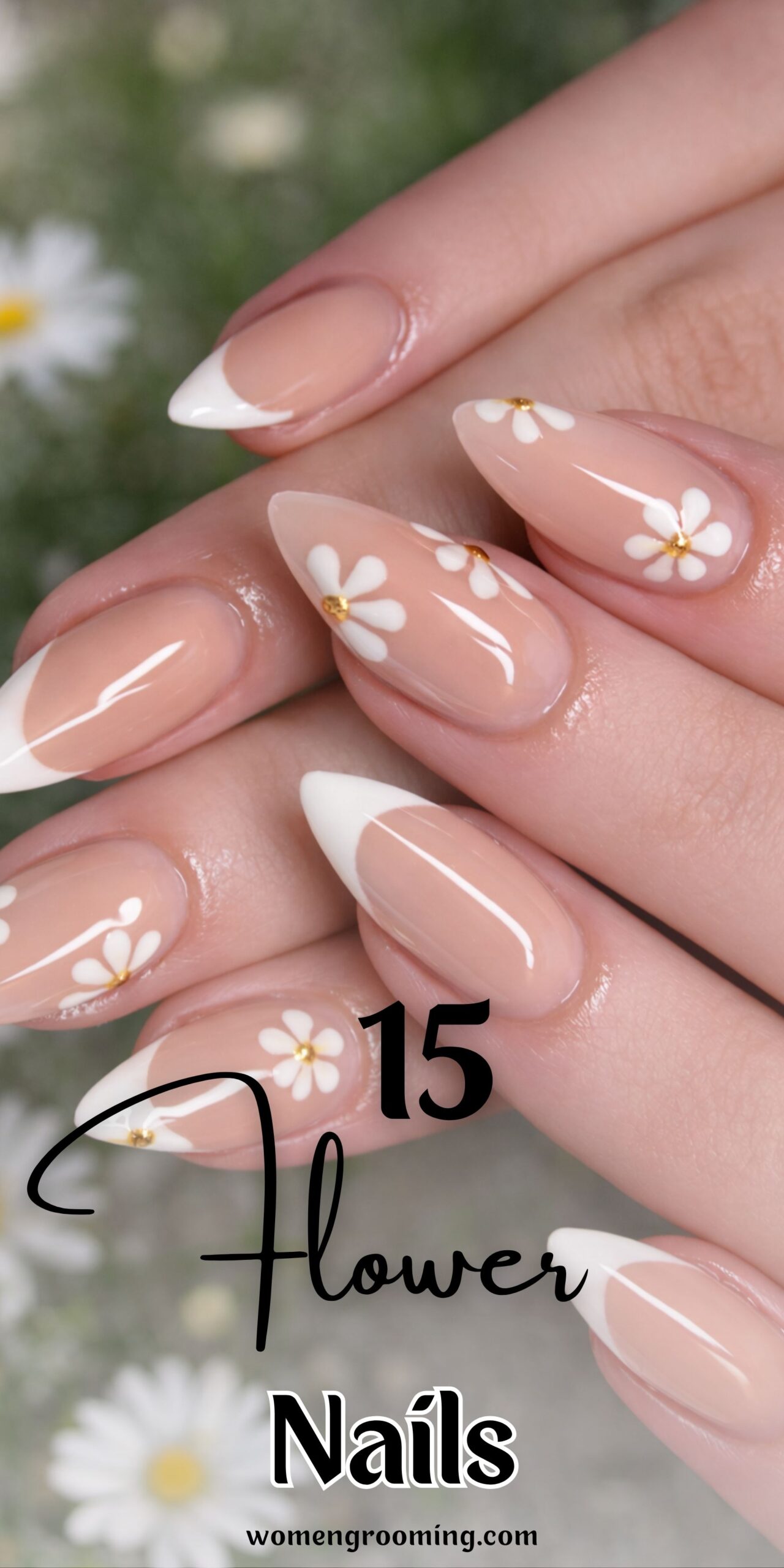 15 Nails Flower Designs That Are Cute & Trendy