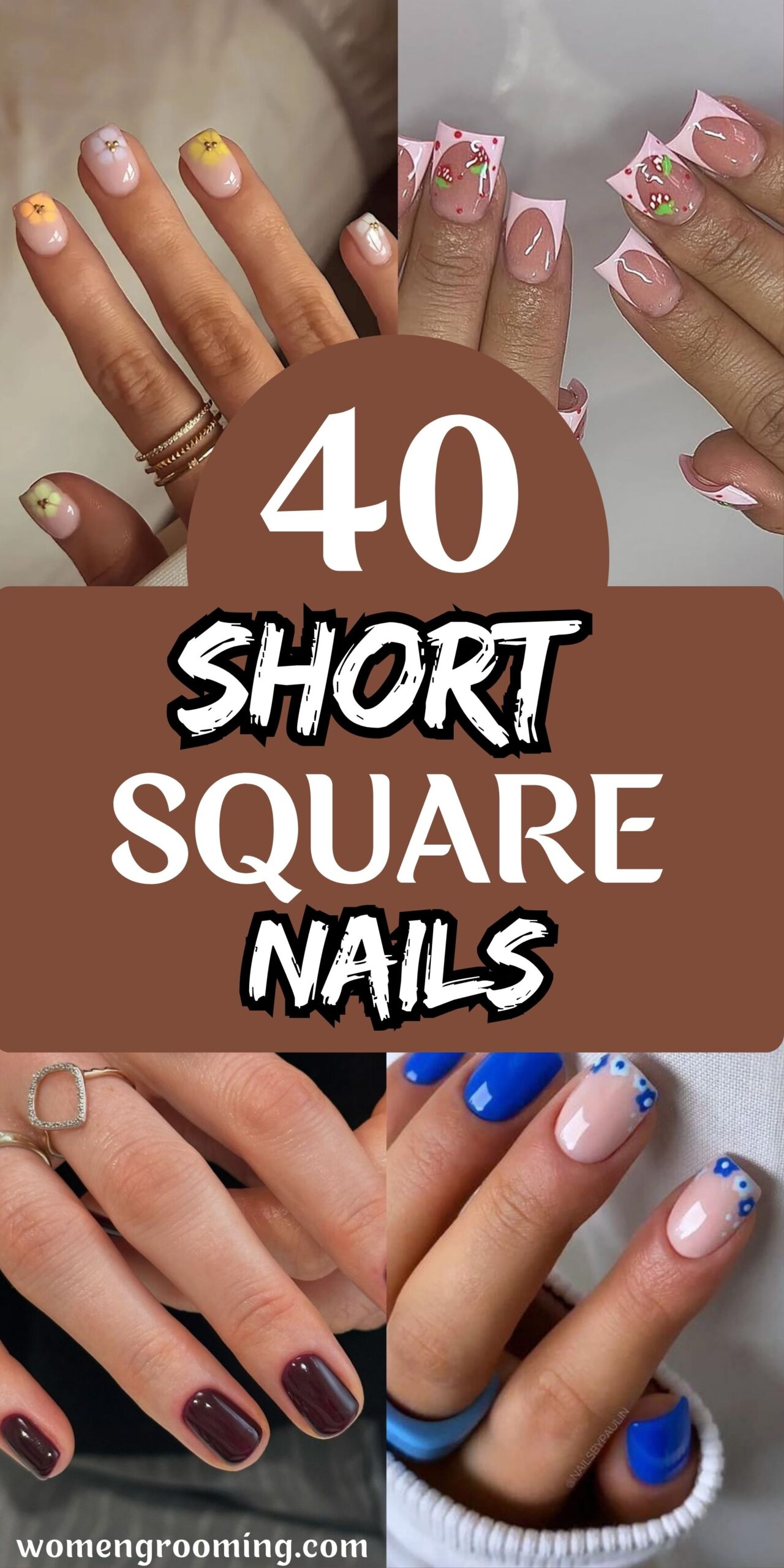 40 Short Square Nails That Look Chic & Clean