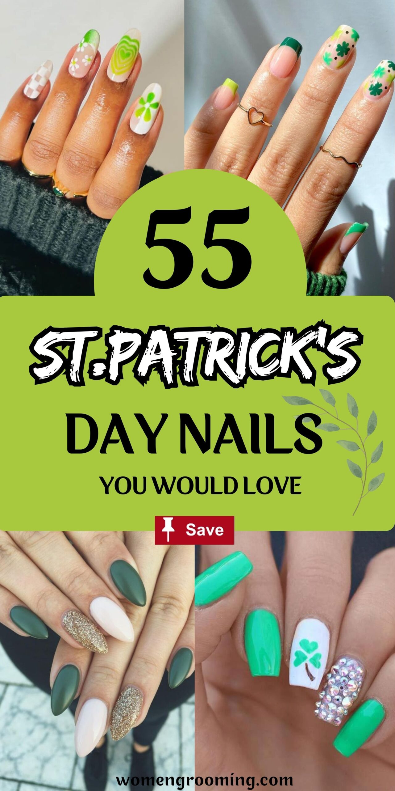 55 St. Patrick’s Day Nail Ideas That Are Cute & Festive