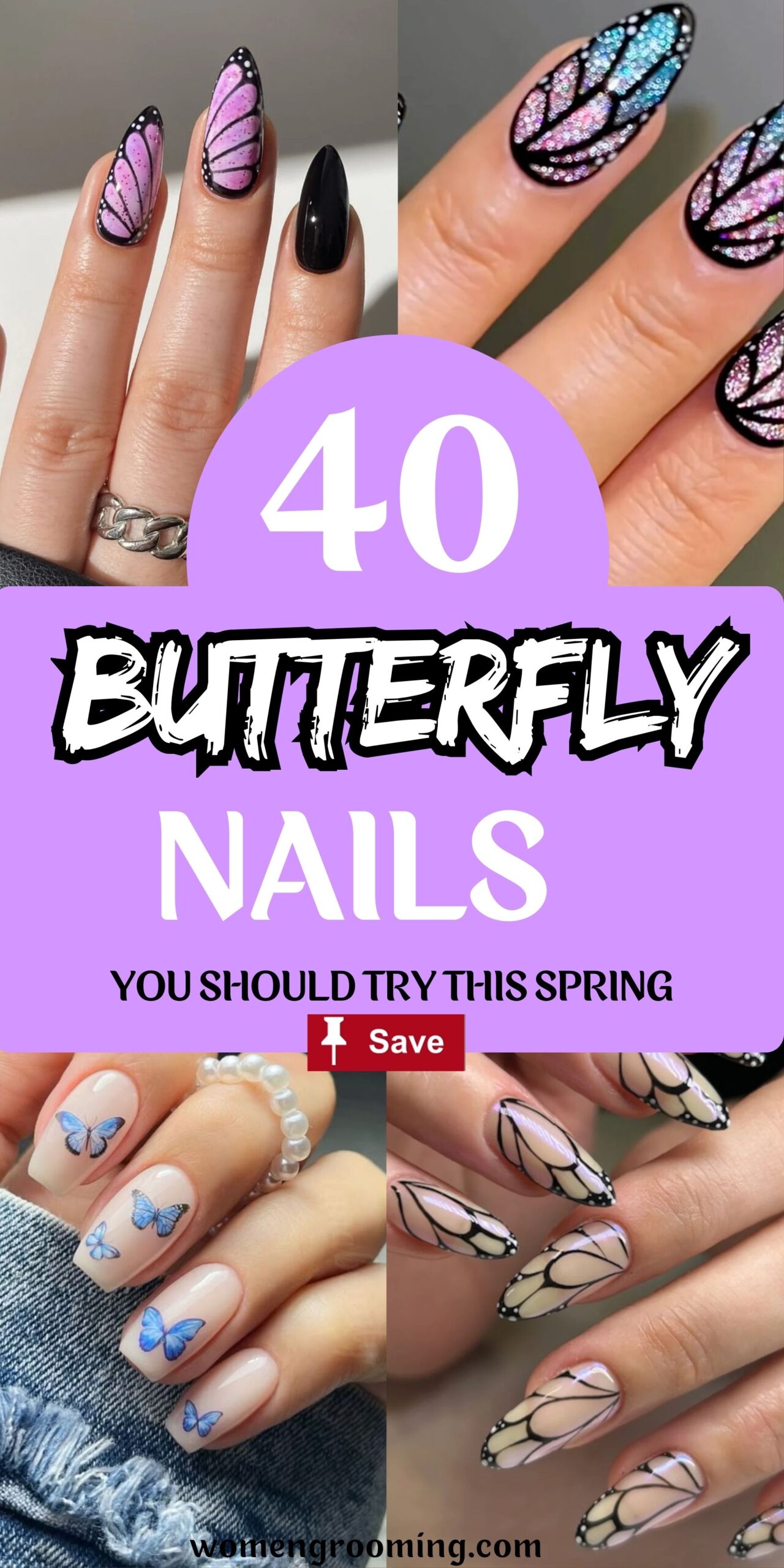 40 Butterfly Nails That Look Cute & Trendy
