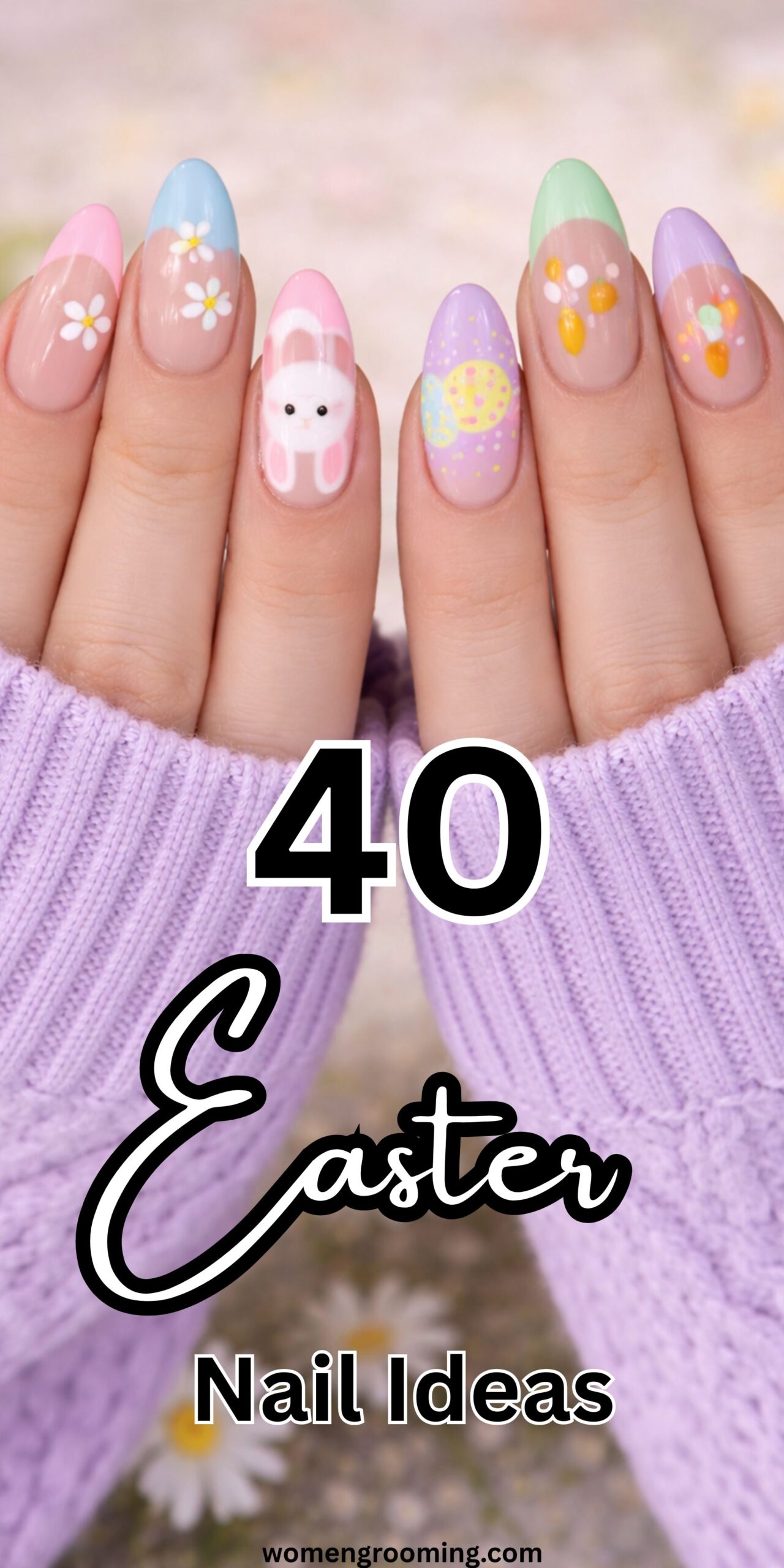 40 Easter Nail Ideas That Are Cute, Pastel & Fun