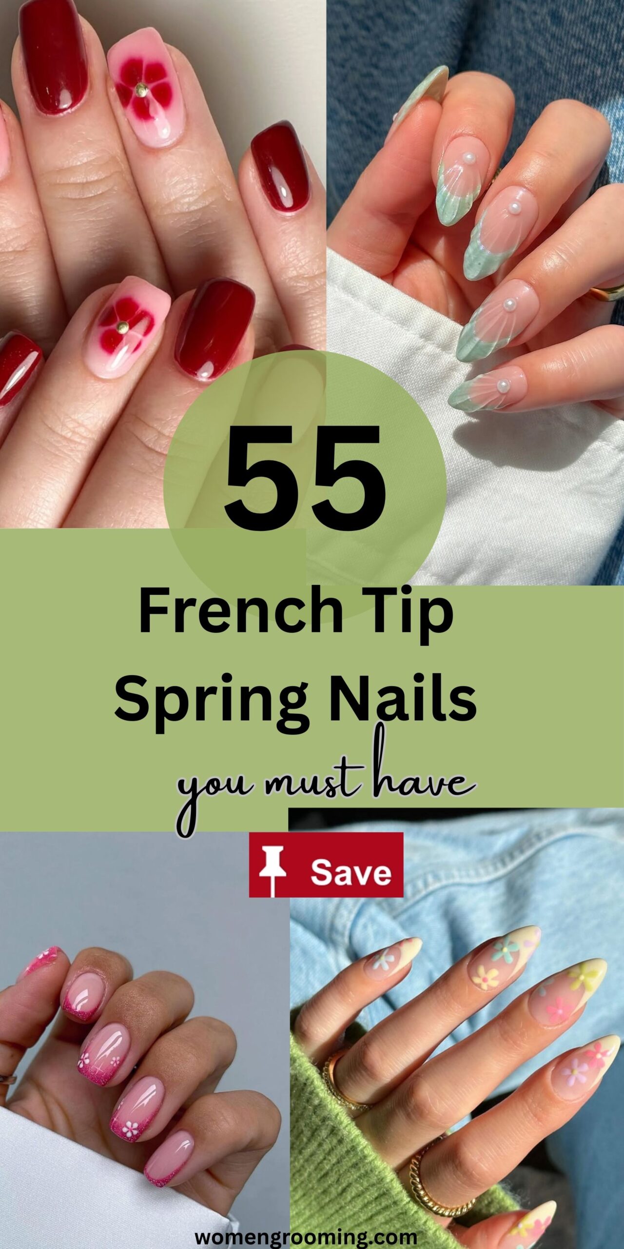 55 French Tip Spring Nails You’ll Love