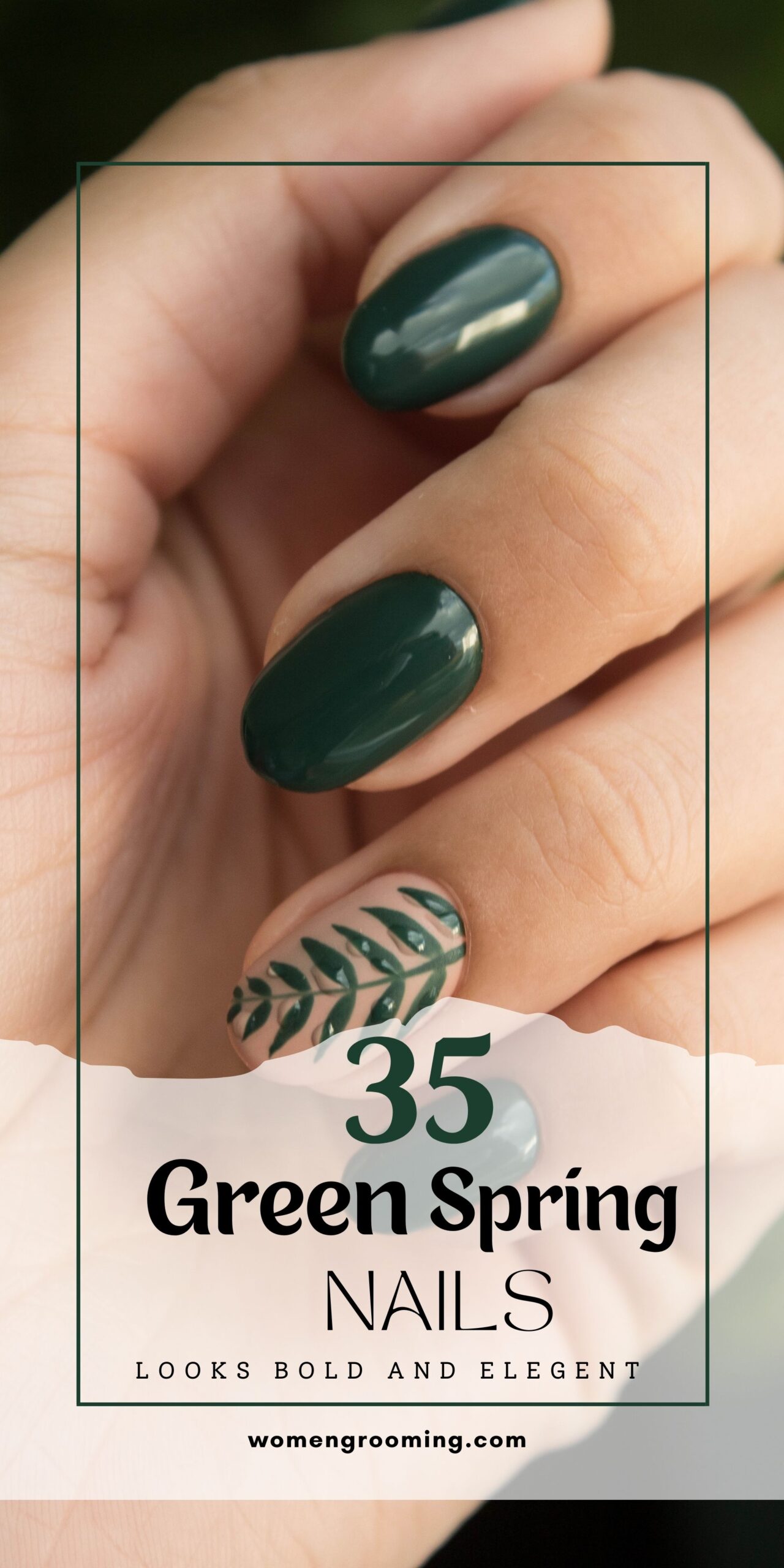 35 Green Spring Nails That Feel Fresh & Trendy