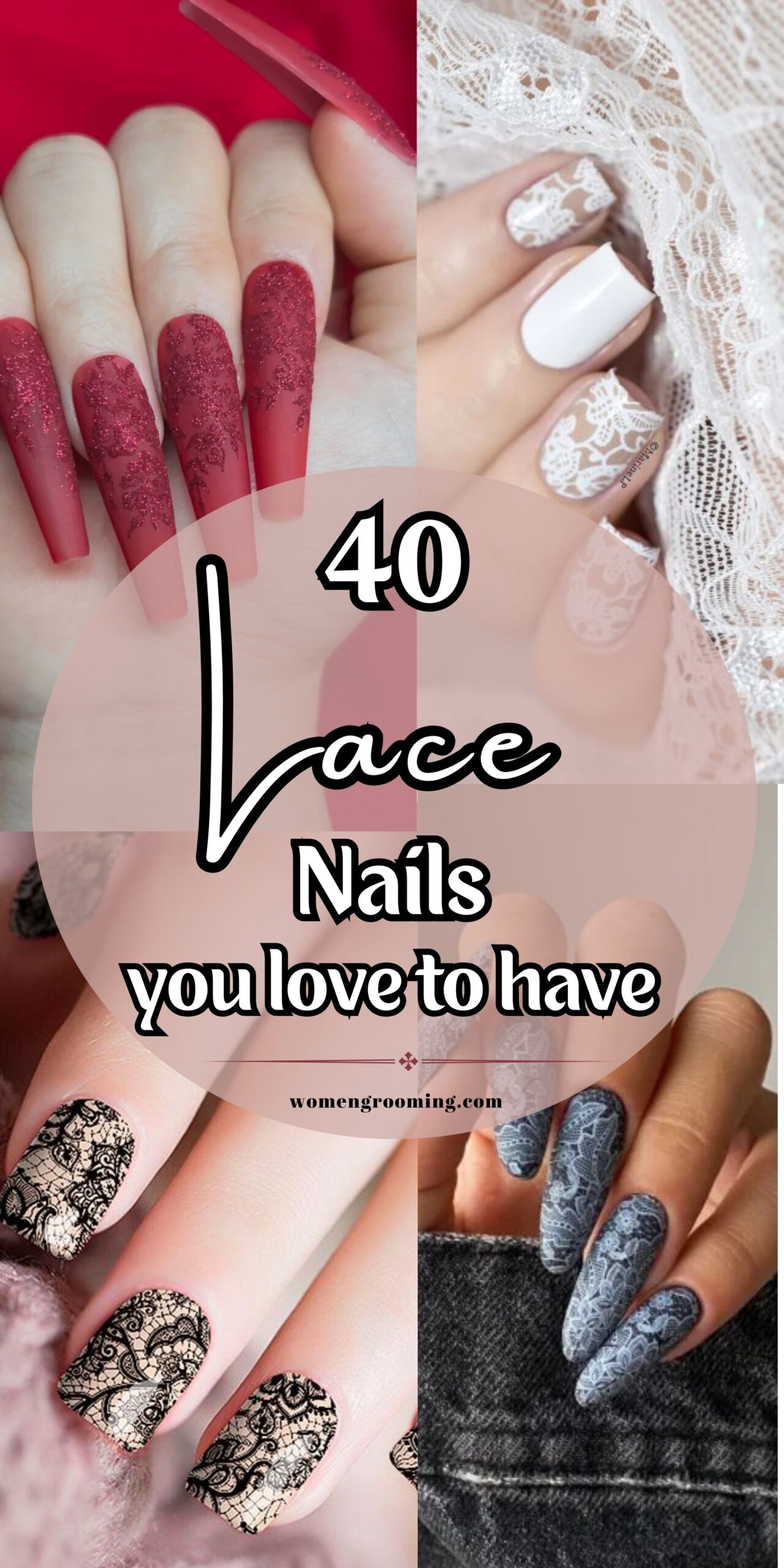 40 Lace Nails – Elegant & Feminine Designs You’ll Love