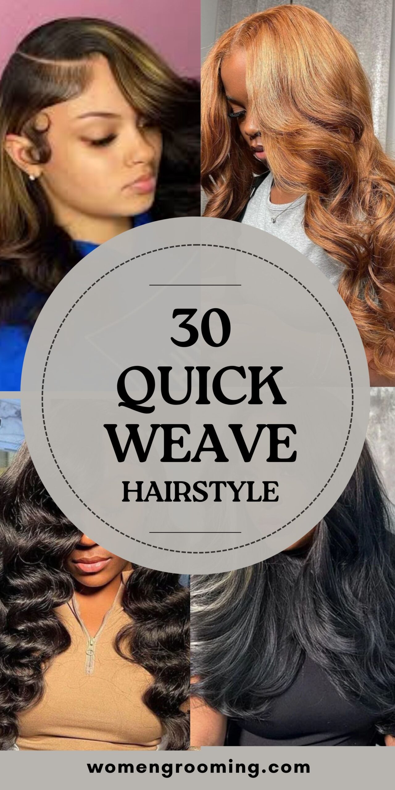 30 Quick Weave Hairstyles That Look Sleek & Cute