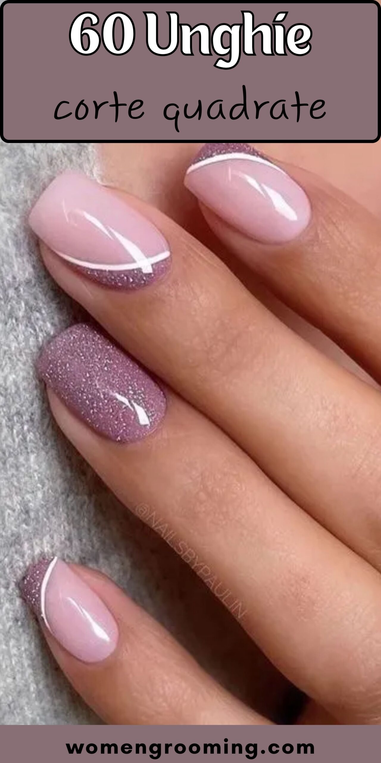 60 Unghie Corte Quadrate Chic e Moderne