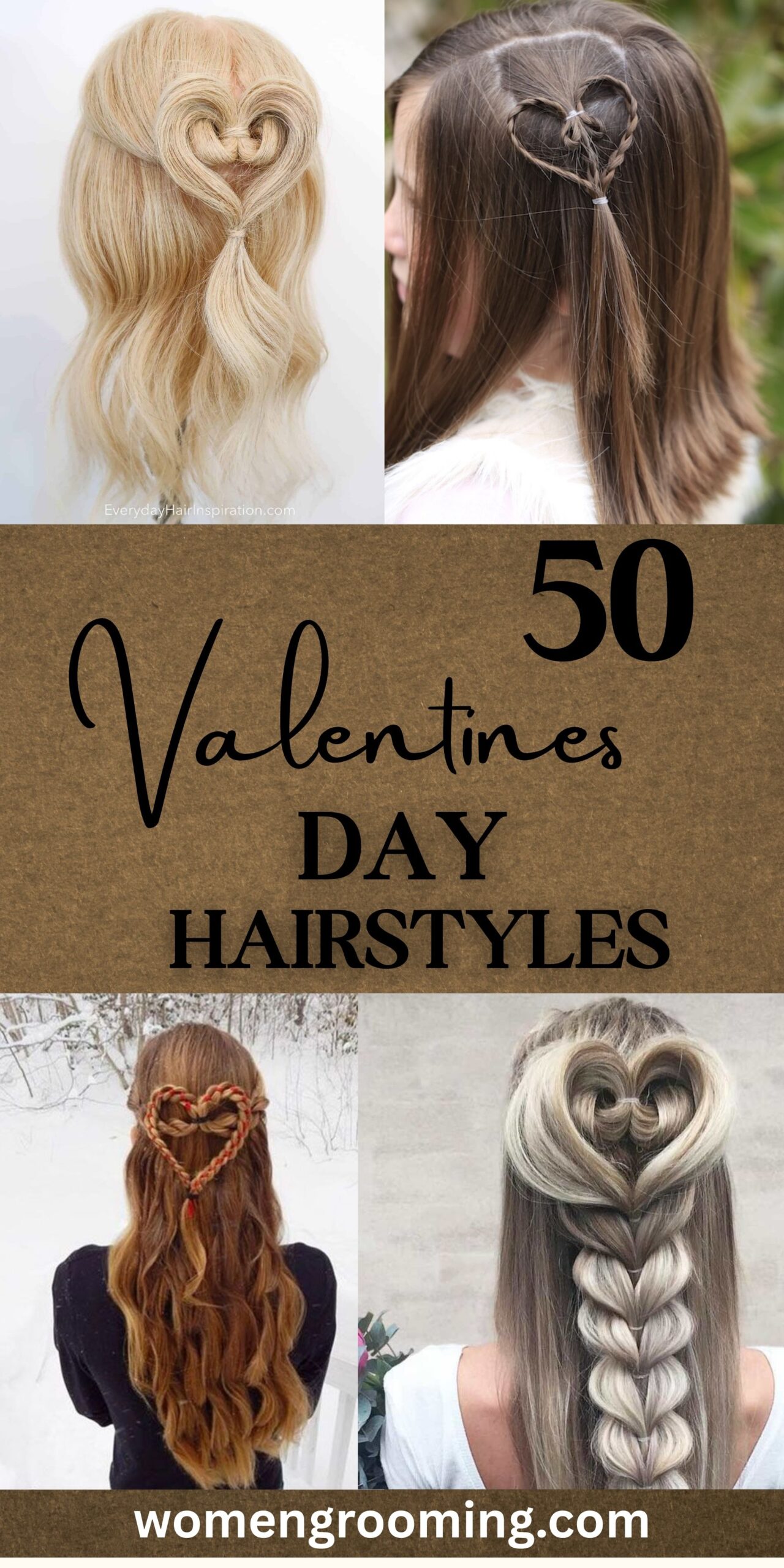 50 Valentine’s Day Hairstyles That Look Cute & Romantic