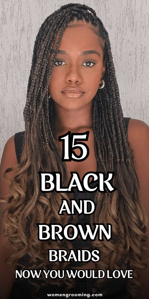 black and brown braids