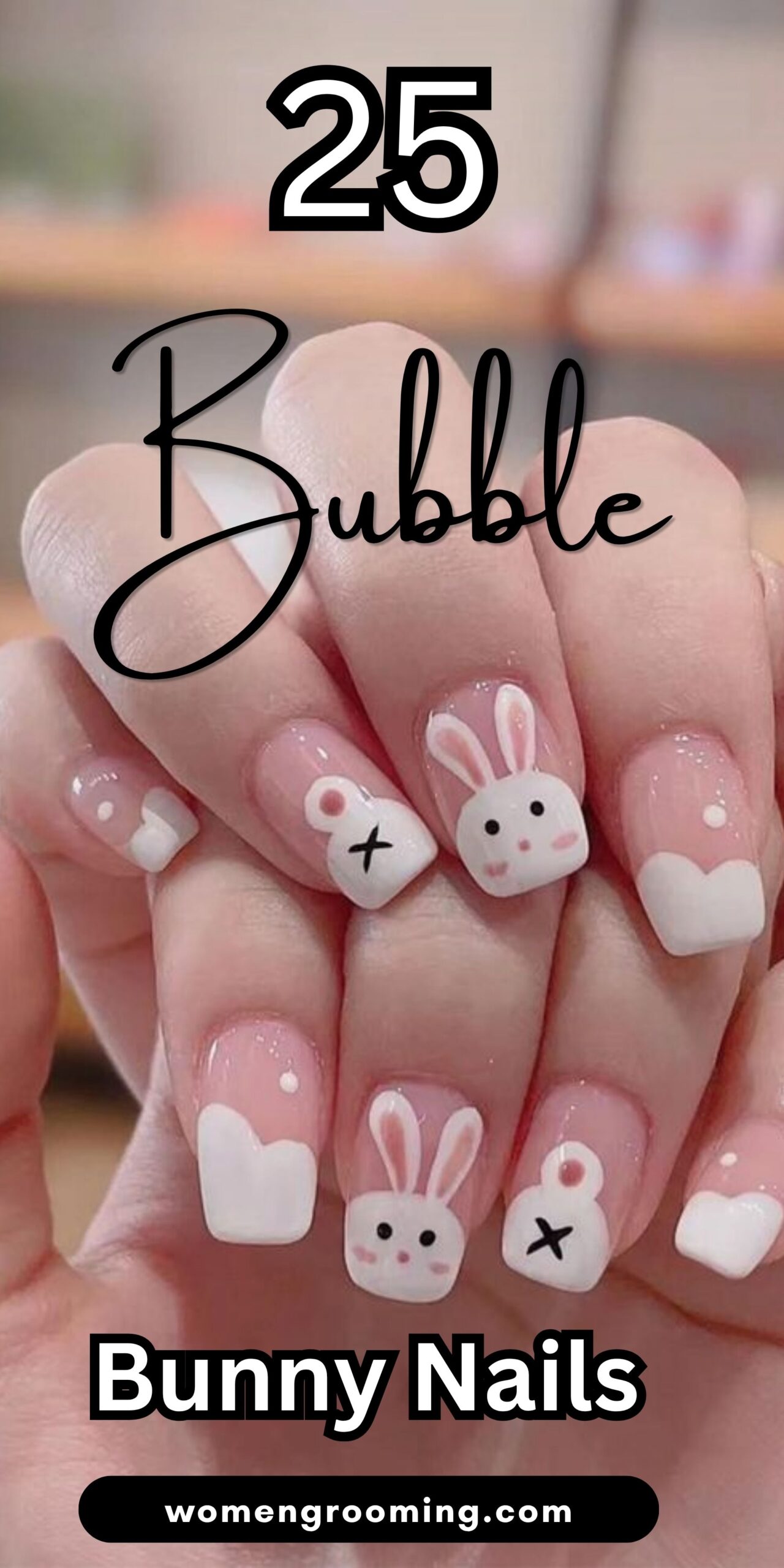25 Bubble Bunny Nails That Are Cute, Trendy & Perfect for Spring 🐇💅