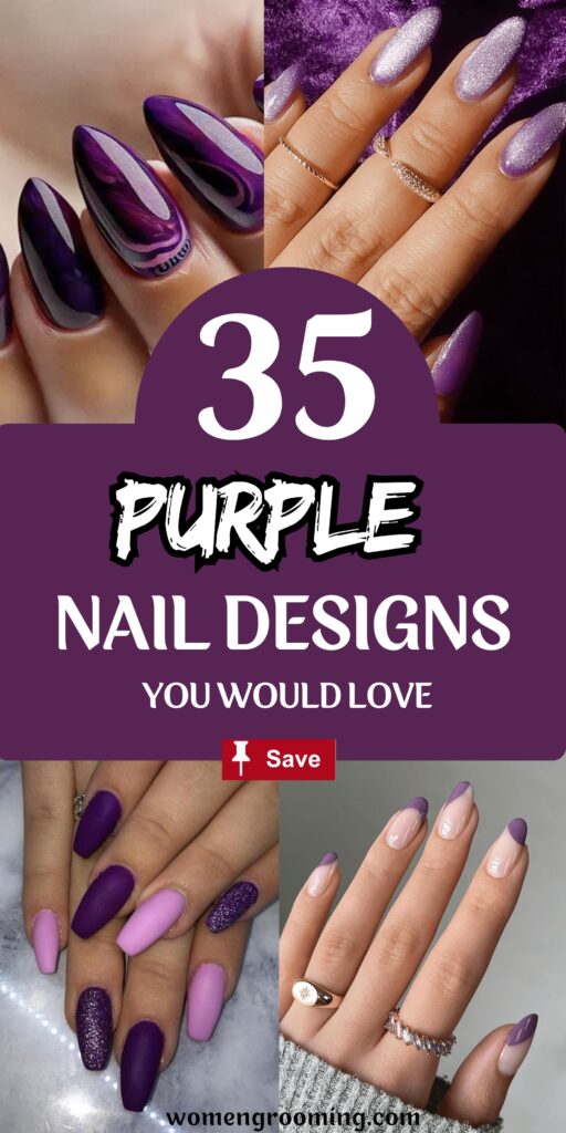 purple nail designs