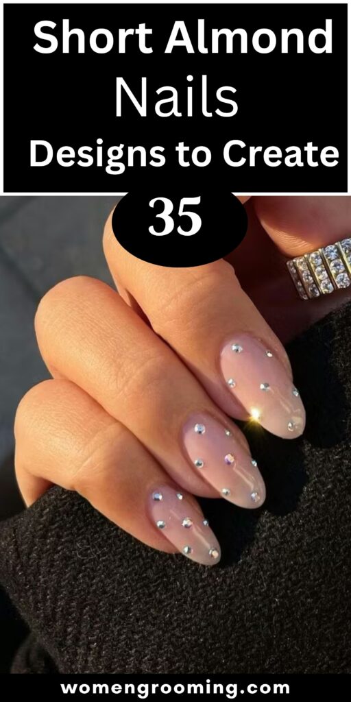 short almond nails designs