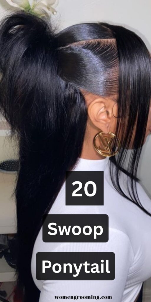 swoop ponytail