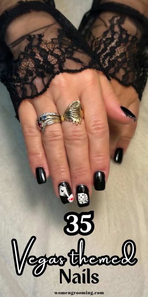vegas themed nails