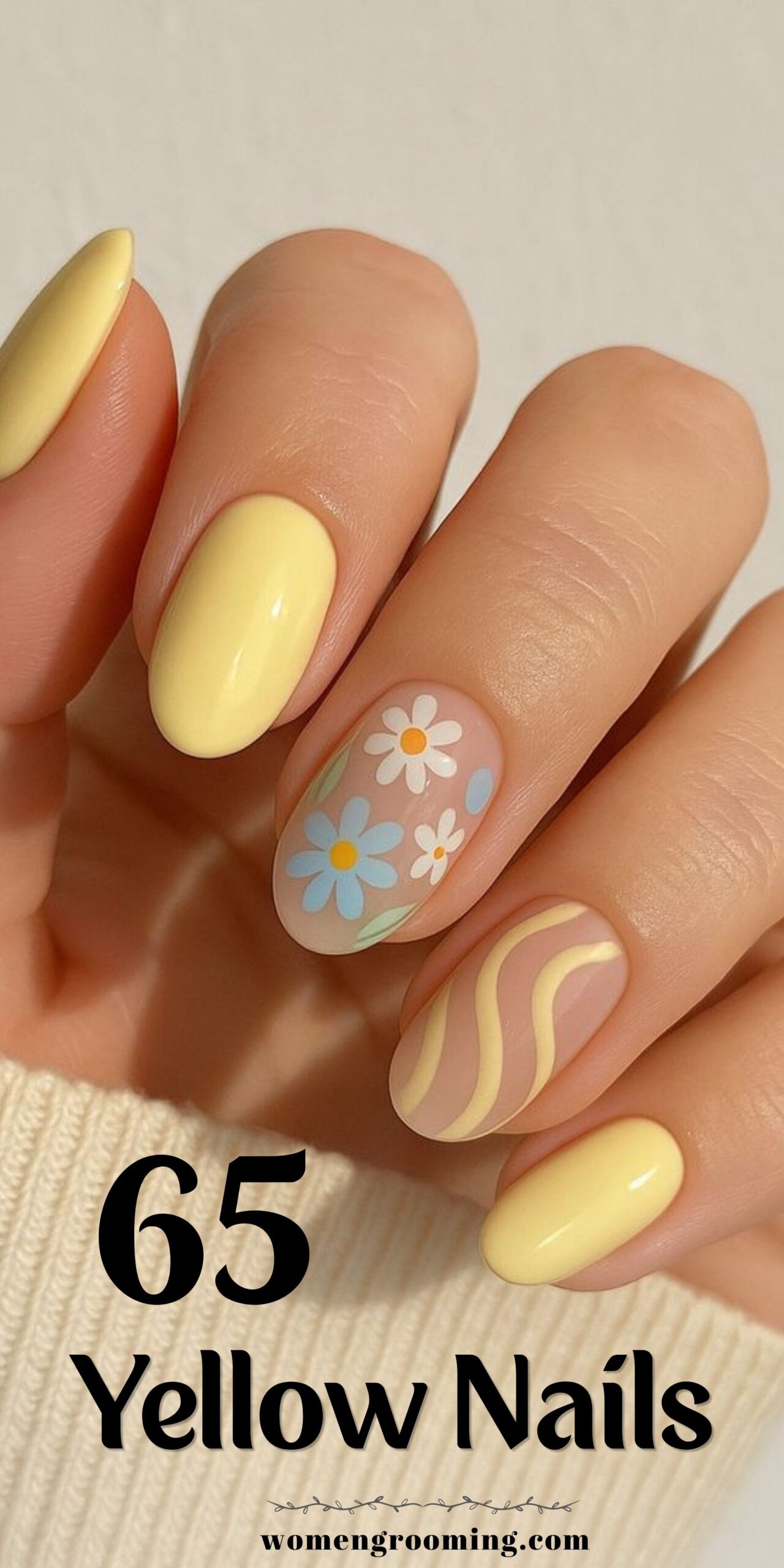 65 Yellow Nails That Are Bright, Fun & Totally On-Trend 🌼💅