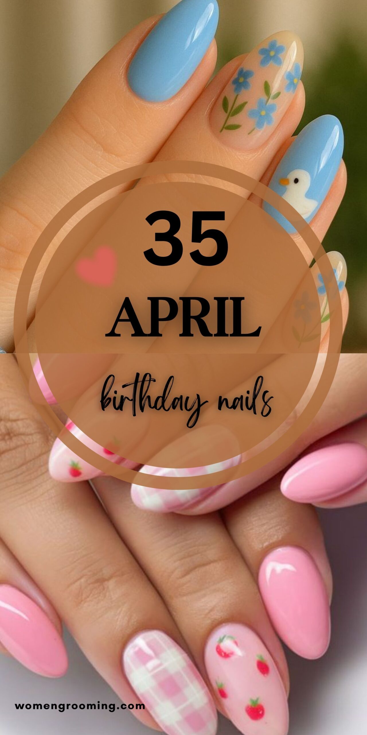 april birthday nails