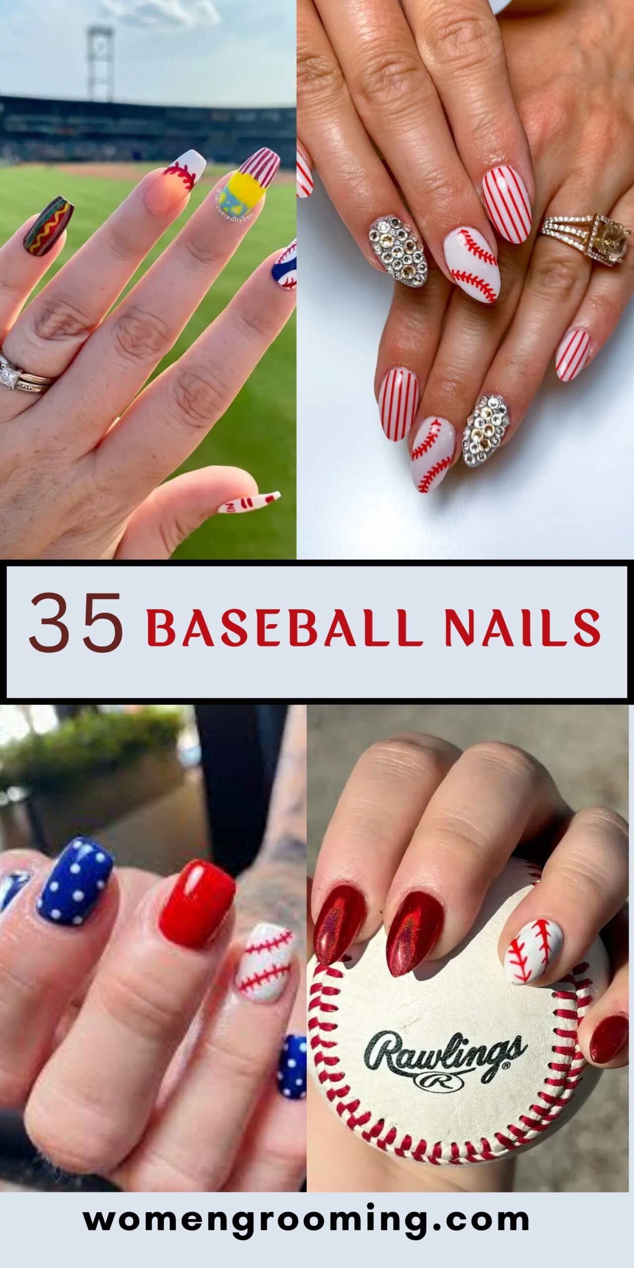 35 Baseball Nail Designs That Are Sporty, Fun & Perfect for Game Day ⚾💅