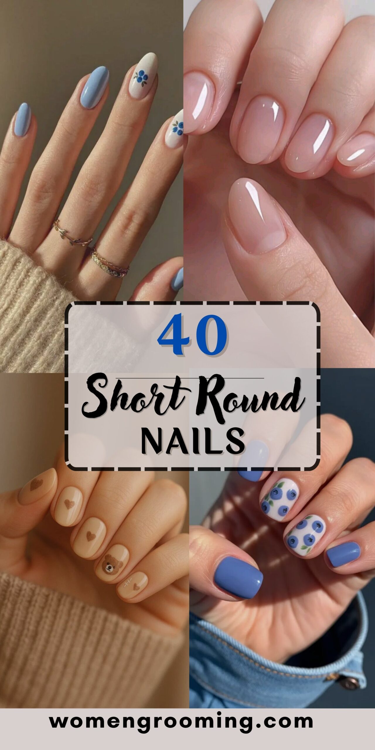 40 Short Round Nails That Are Cute, Trendy & Easy to Wear 💅✨