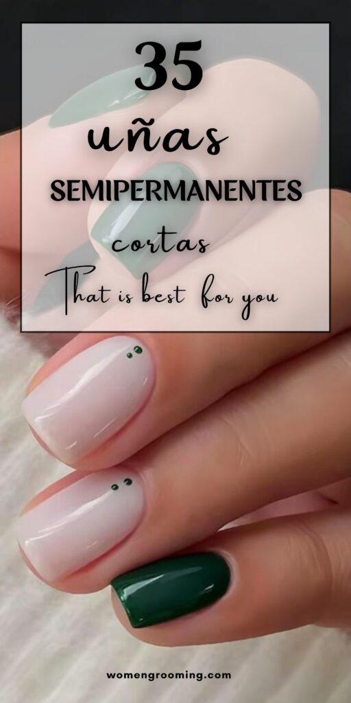 uñas semipermanentes cortas